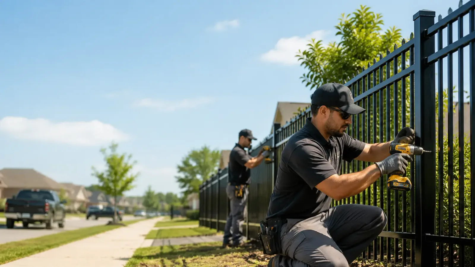 Metal Fence Installation in Woodburn, KY